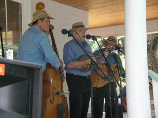 Bluegrass player at house