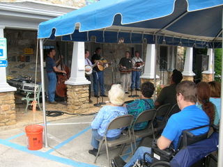 Bluegrass players at the jail