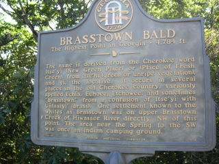 Brasstown Bald Sign
