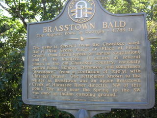 Brasstown Bald sign