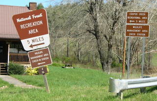 Cooper Creek Recreation Signs