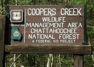 Cooper Creek Management Sign